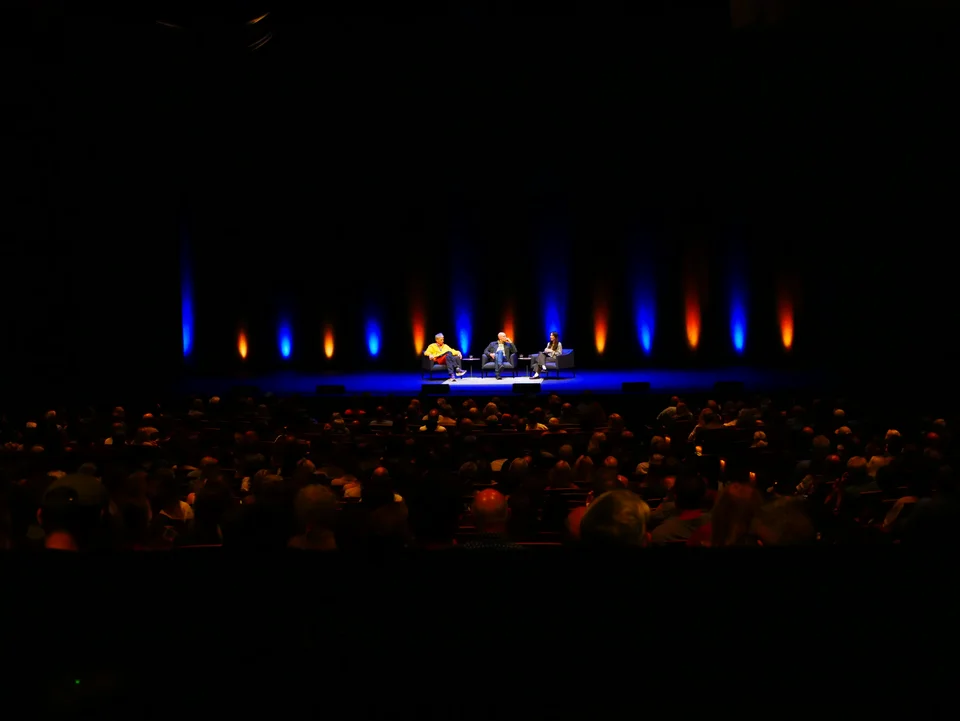 "Michael Pollan & Christof Koch: A Journey into Consciousness" at Zellerbach Hall at UC Berkeley. — photo 21