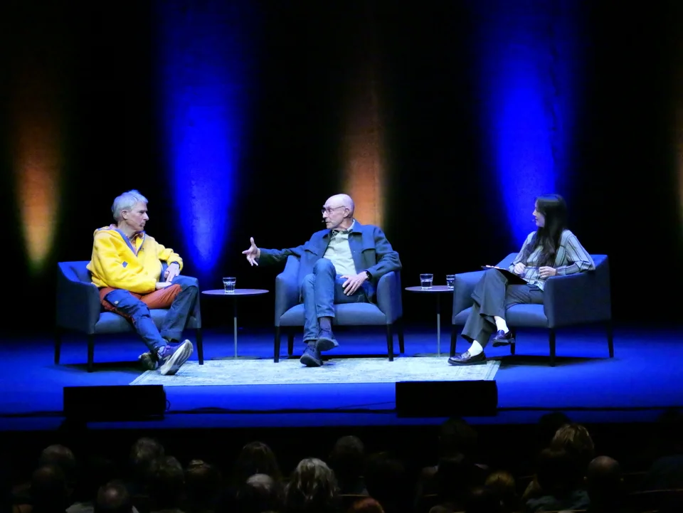 "Michael Pollan & Christof Koch: A Journey into Consciousness" at Zellerbach Hall at UC Berkeley. — photo 2